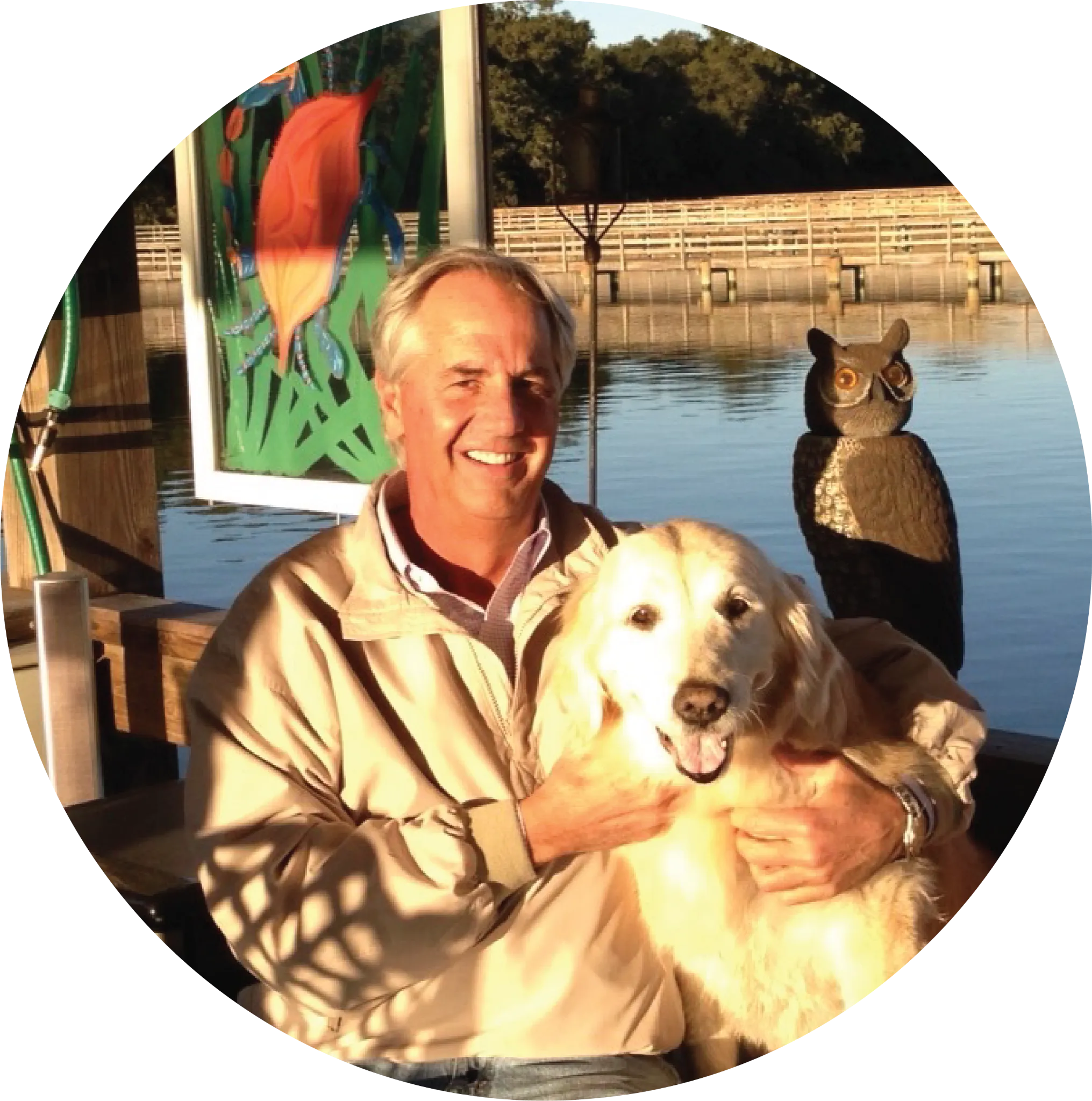 Mark Bloomfield with Sophie